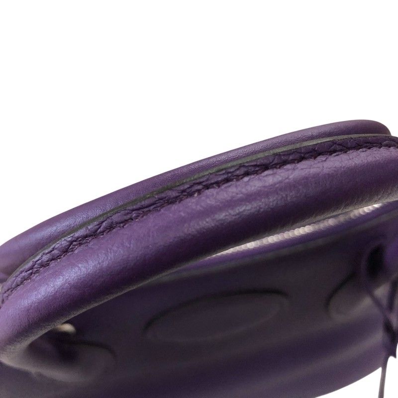 HERMES Bolide 31 in Ultra Violet with Silver Hardware - Exquisite Craftsmanship