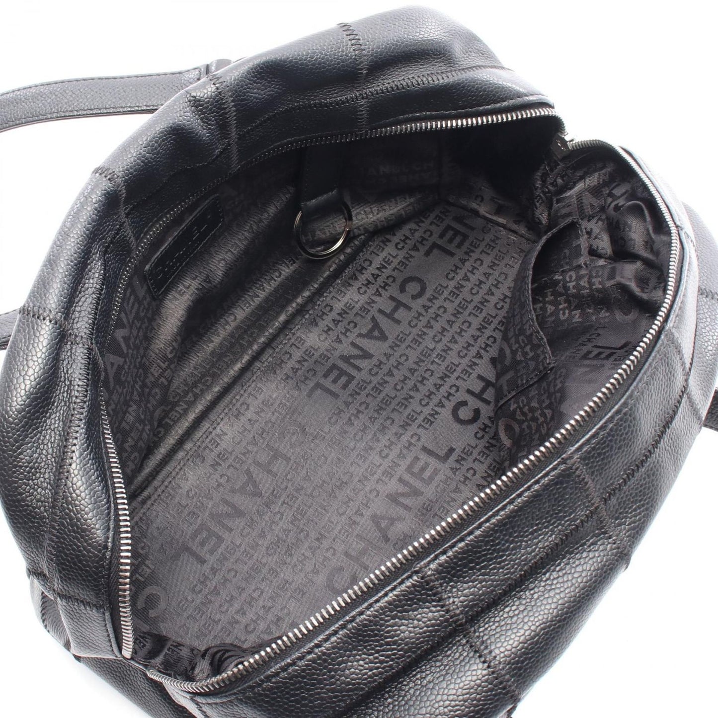 CHANEL Chocolate Bar Tote Bag in Black Caviar Leather