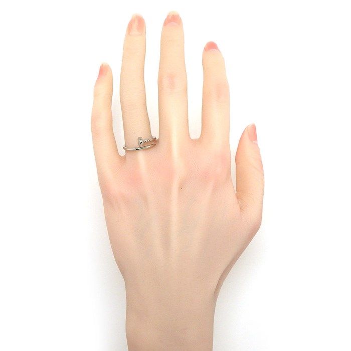 Cartier Juste un Clou Ring in 18K White Gold - Size 13