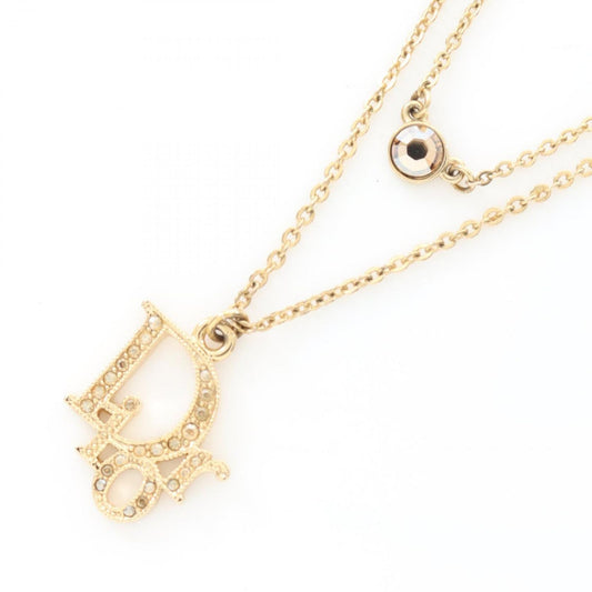 Dior Gold-Plated Necklace with Rhinestones - Exquisite Elegance