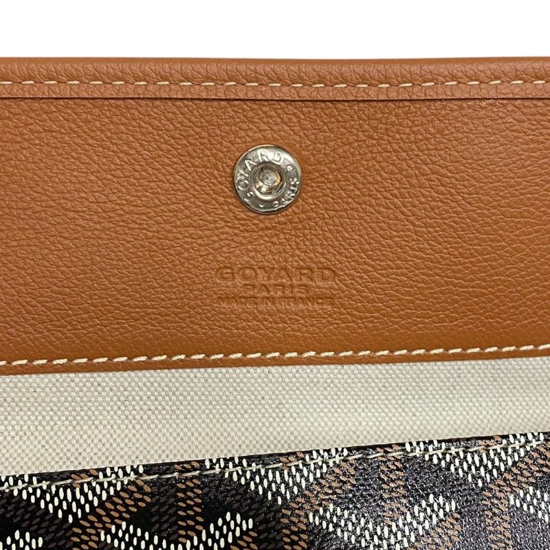 GOYARD Saint Louis PM Black & Tan Unisex Tote Bag - Timeless Elegance