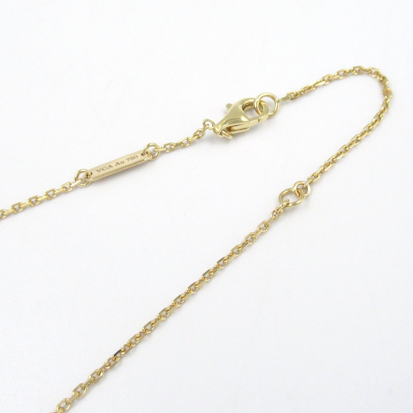 Van Cleef & Arpels Vintage Alhambra Onyx Necklace in 18K Yellow Gold