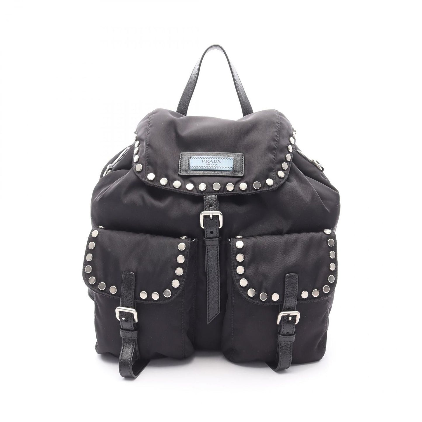 PRADA VELA Black Nylon & Leather Backpack - Timeless Elegance