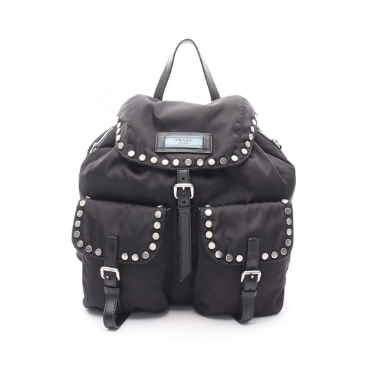 PRADA VELA Black Nylon & Leather Backpack - Timeless Elegance