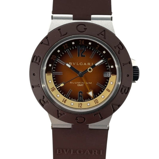 BVLGARI Aluminum GMT Fender Limited Edition Watch - Brown