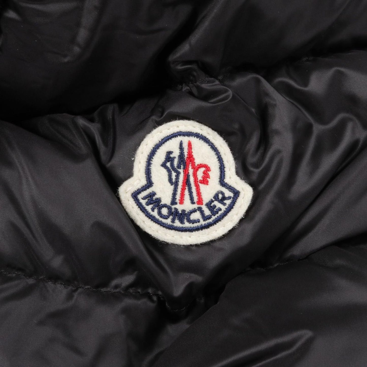 MONCLER Black Wool-Nylon Cape - Timeless Elegance