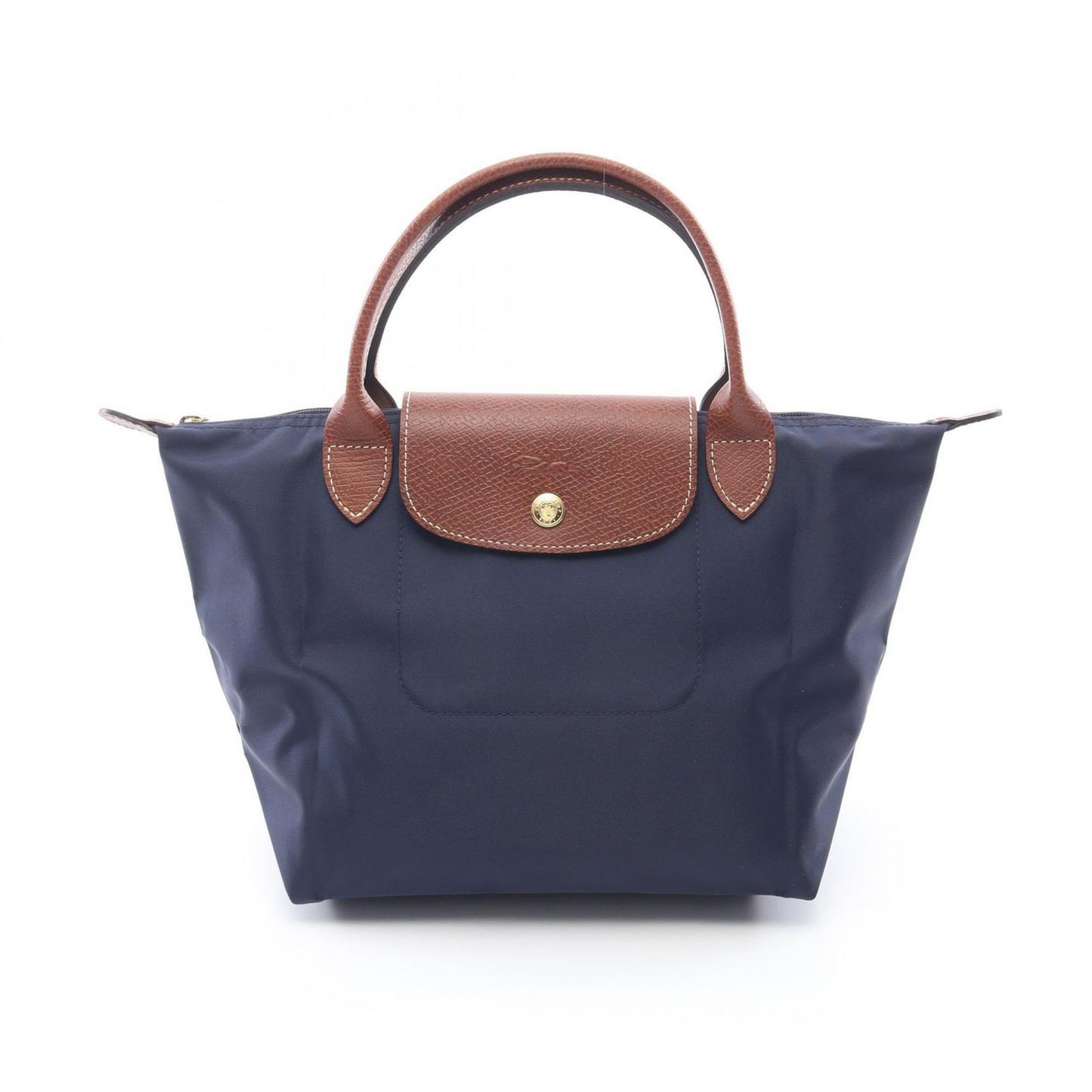 Longchamp Le Pliage Original S Tote Bag - Navy Canvas & Leather