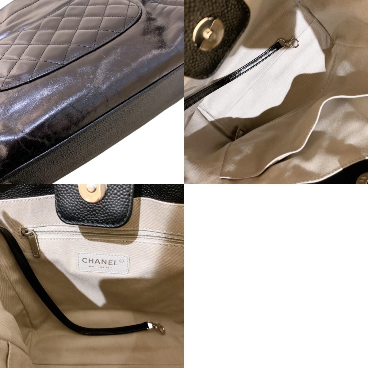 CHANEL Deauville PM Aged Calfskin Shoulder Bag - Timeless Elegance