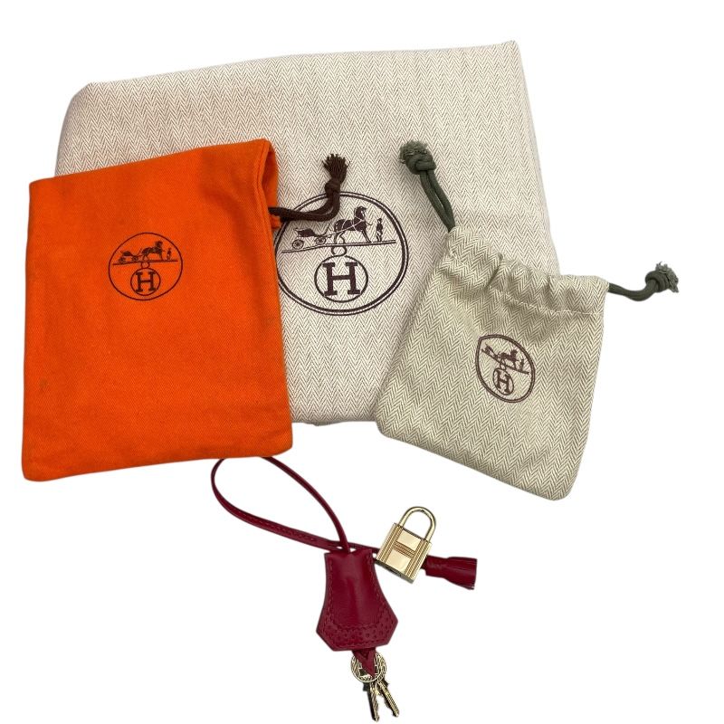 HERMES Birkin 35 Ghillies Ruby with Gold Hardware - Exquisite Craftsmanship