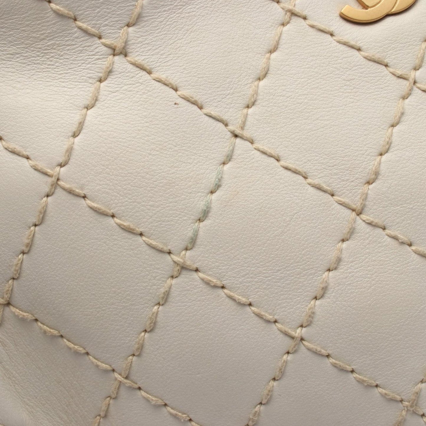 CHANEL Wild Stitch Handbag - Exquisite White Leather Luxury