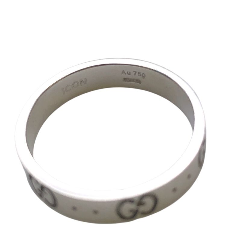 GUCCI Icon Ring in K18 White Gold - Timeless Elegance