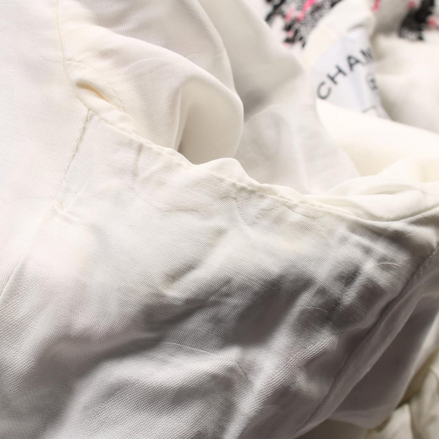 CHANEL Tweed Dress in White & Multicolor - Timeless Elegance