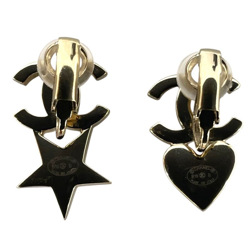 CHANEL Coco Mark Silver GP & Faux Pearl Earrings - Timeless Elegance