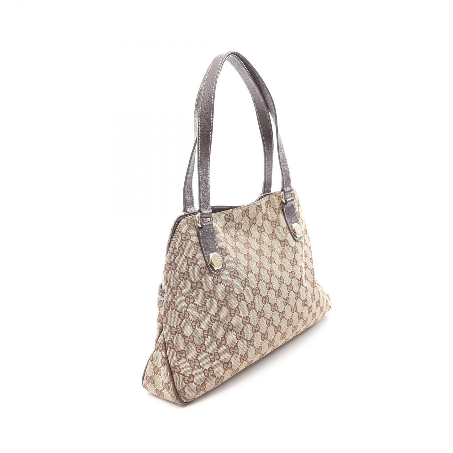 GUCCI GG Canvas Shoulder Bag - Timeless Elegance in Beige