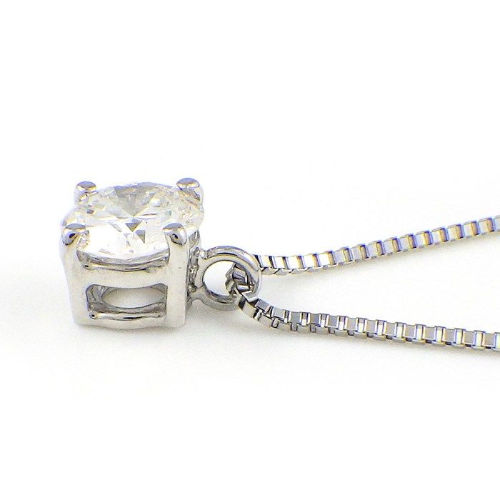 Exquisite 0.571ct Round Brilliant Cut Diamond Necklace in Platinum