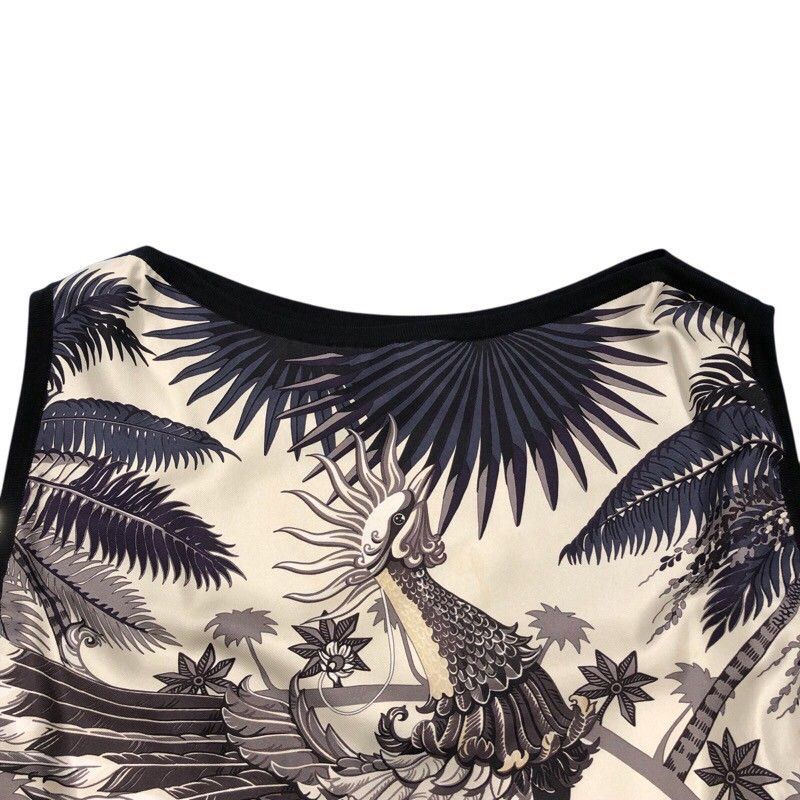 HERMES Silk Twill Reine Sleeveless Top - Exquisite Craftsmanship