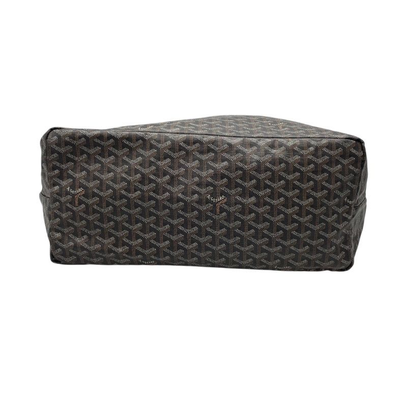 GOYARD Saint Louis GM Black Coated Canvas Tote Bag - Timeless Elegance