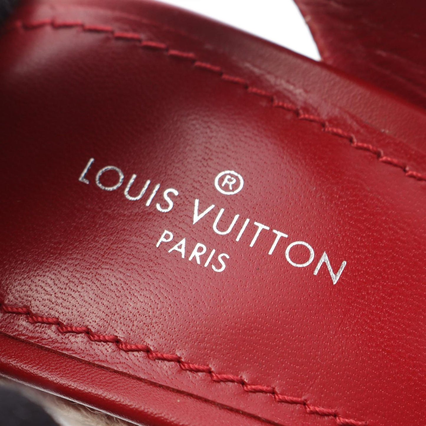 Louis Vuitton Sail Away Red Leather Sandals - Size 35.5