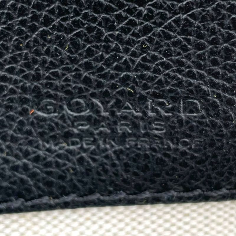 GOYARD Saint Louis PM Black Goyardine Canvas Unisex Tote Bag