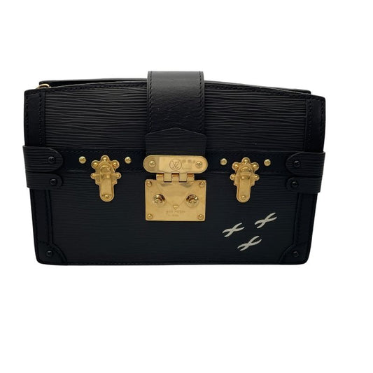 Louis Vuitton Trunk Clutch M53052 Black Epi Shoulder Bag