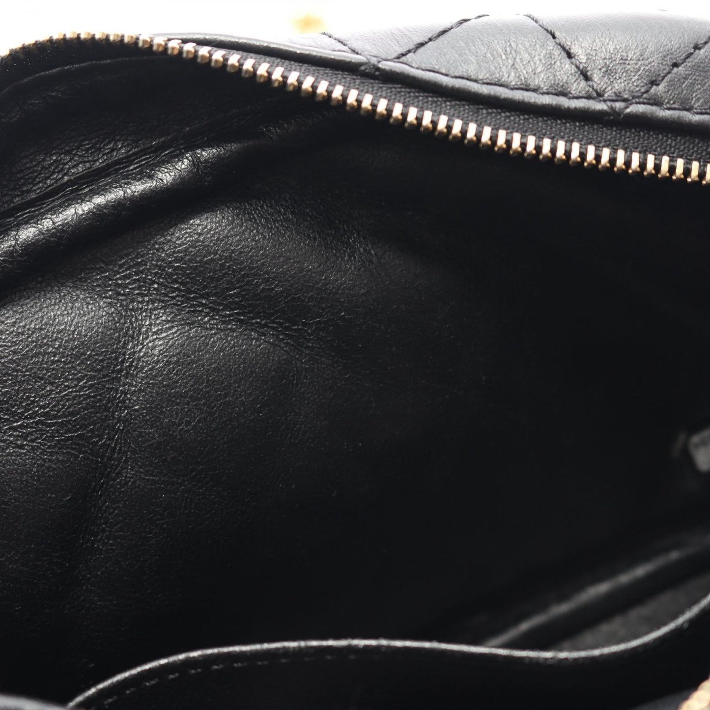 CHANEL 2.55 Chevron V-Stitch Camera Bag - Black Calfskin