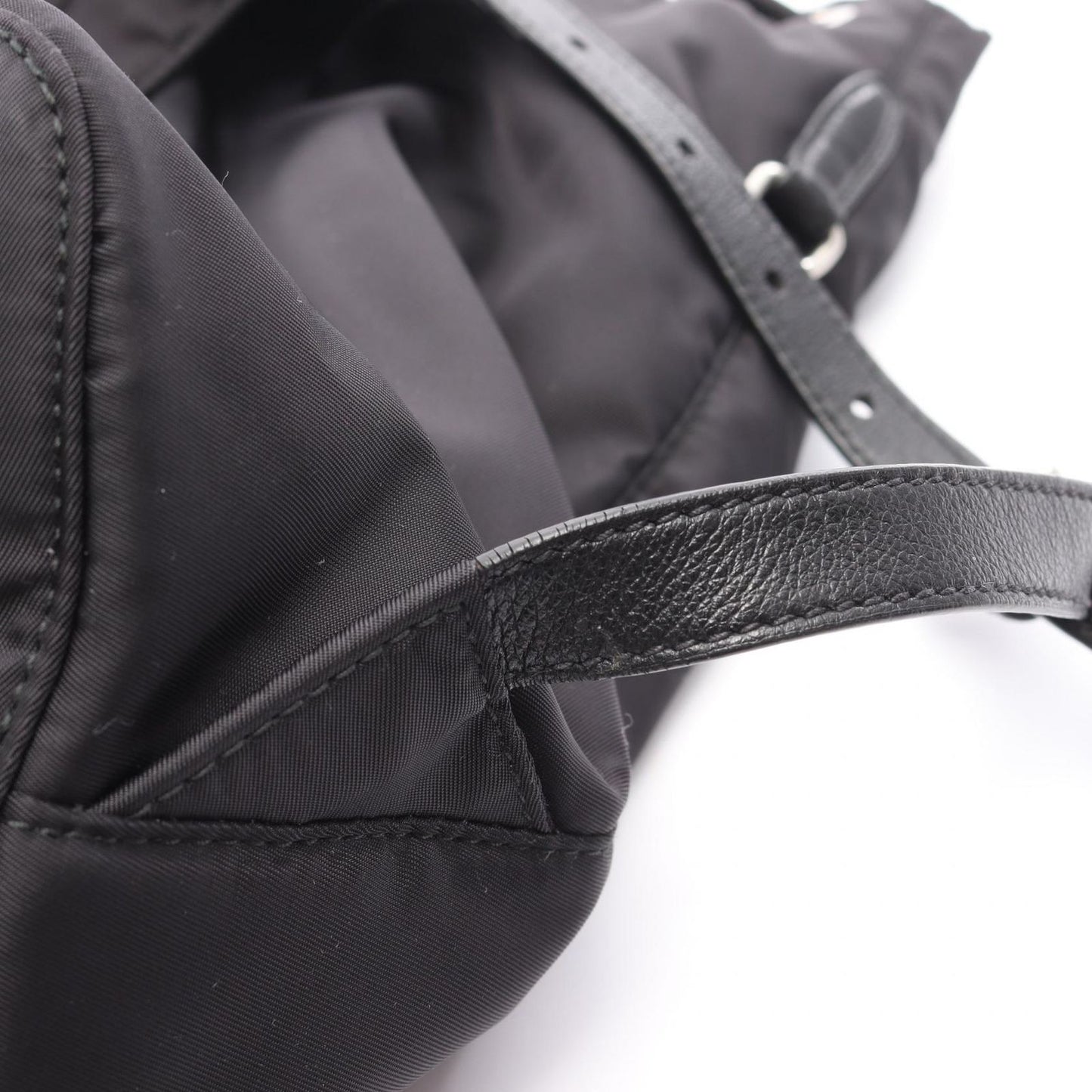 PRADA VELA Black Nylon & Leather Backpack - Timeless Elegance