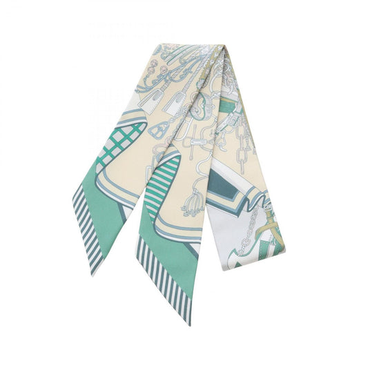 HERMES Bouquets Sellier Twilly Scarf - Exquisite Silk Accessory