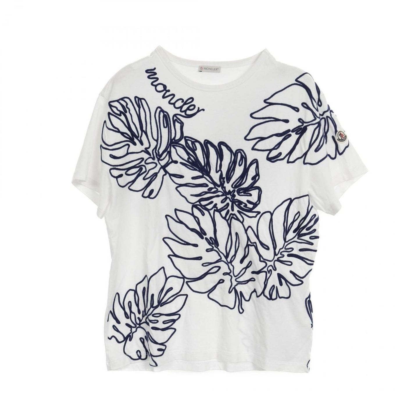 MONCLER Cotton T-Shirt in White - Timeless Elegance