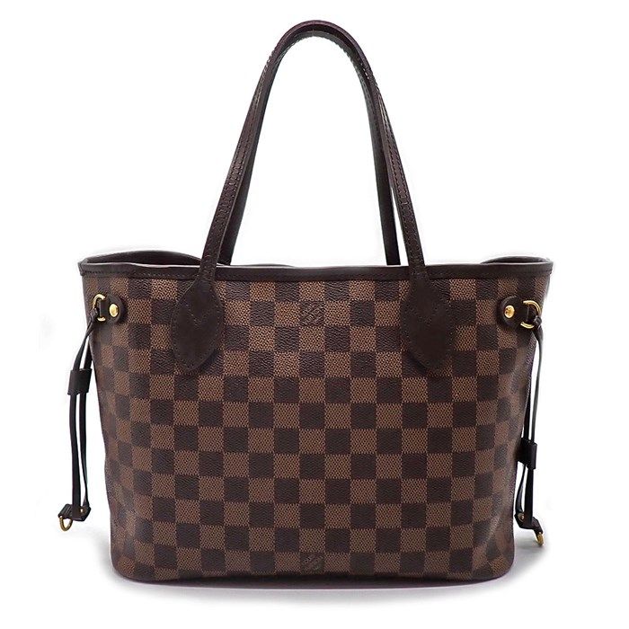 Louis Vuitton Neverfull PM Tote Bag - 2014 Edition in Brown Damier Ebene