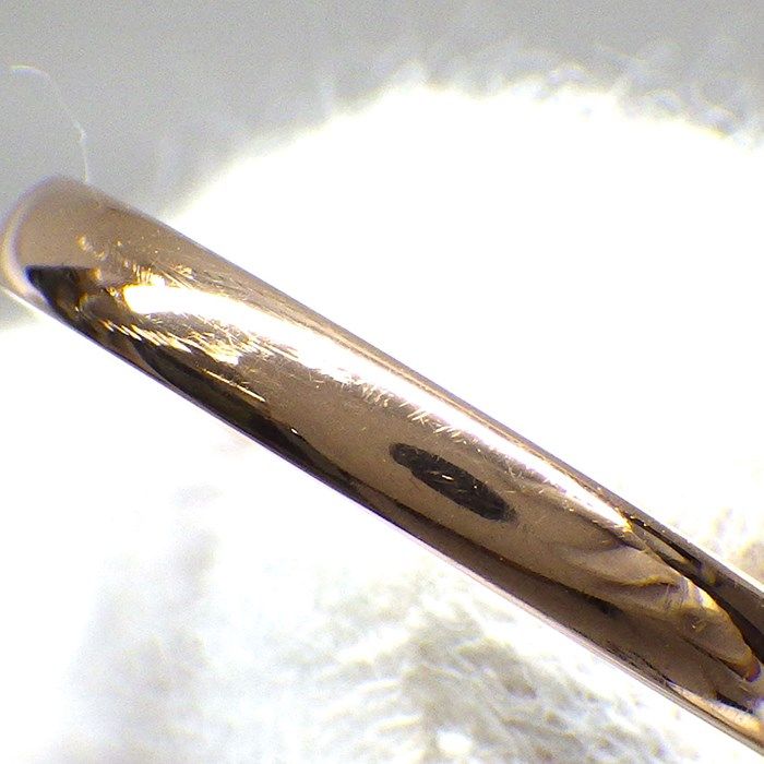 Tiffany & Co. 1pt Diamond Stacking Band Ring in K18 Pink Gold