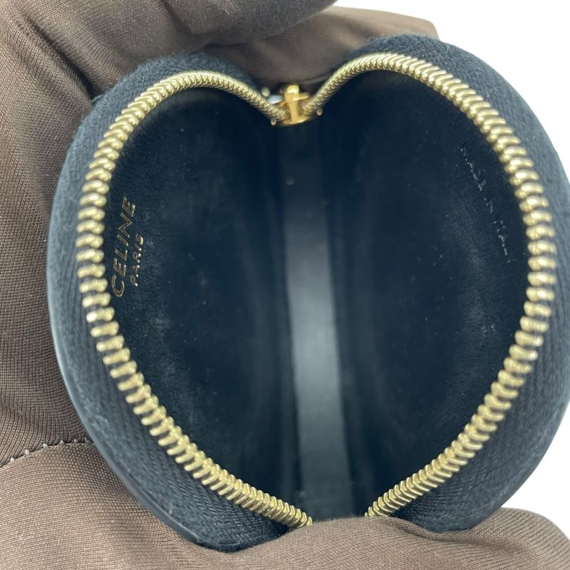 CELINE Triomphe Coin Purse in Black Canvas - Timeless Elegance