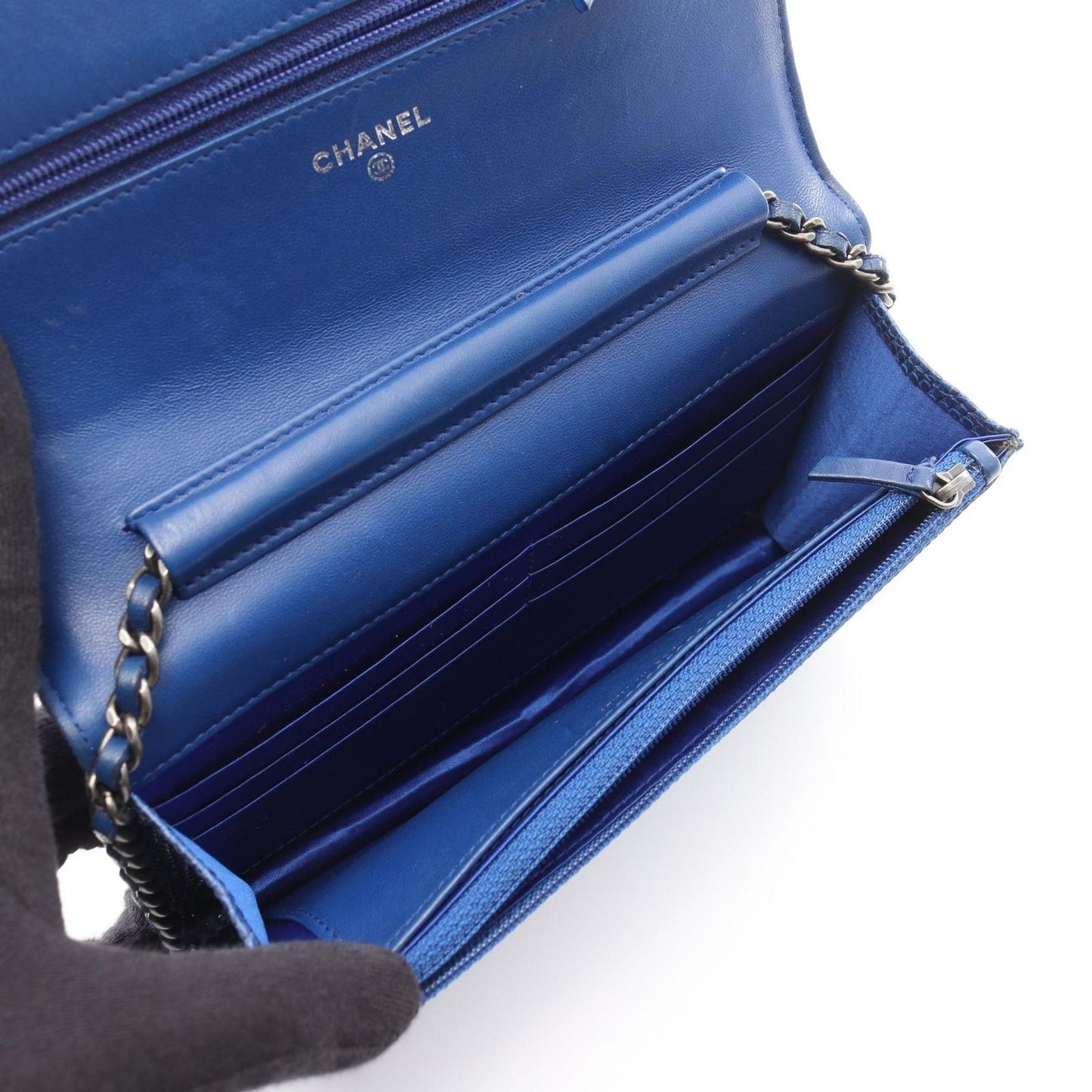 CHANEL Boy Chanel Exotic Leather Shoulder Bag in Blue