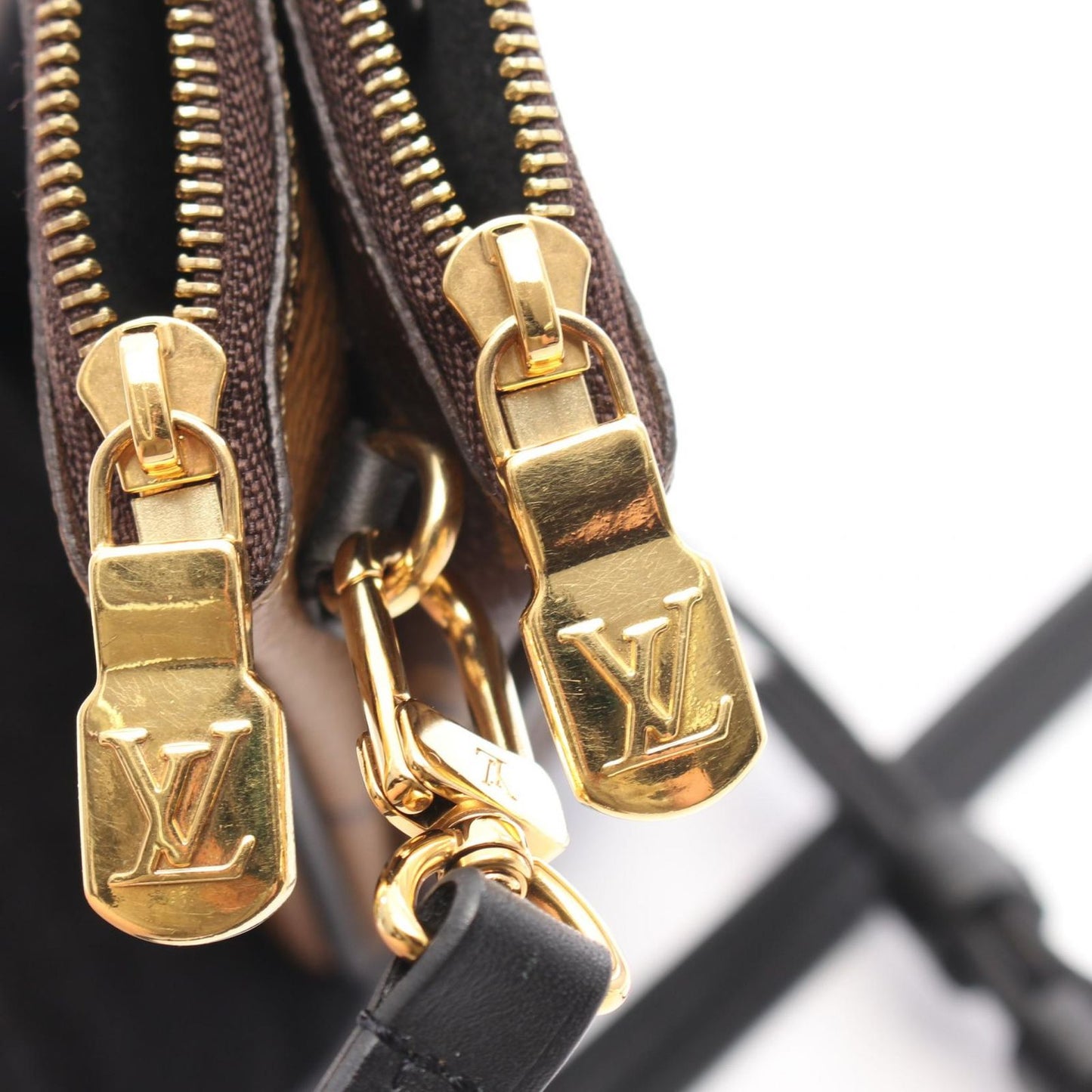 Louis Vuitton Monogram Giant Reverse Double Zip Shoulder Bag