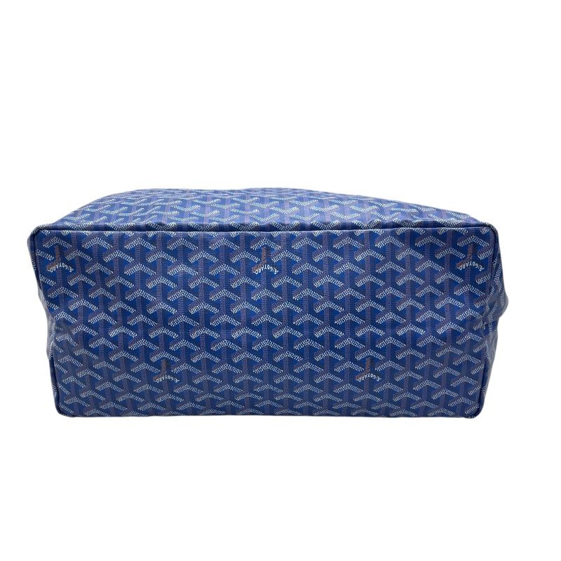 GOYARD Saint Louis GM Blue Coated Canvas Tote Bag - Exquisite Luxury