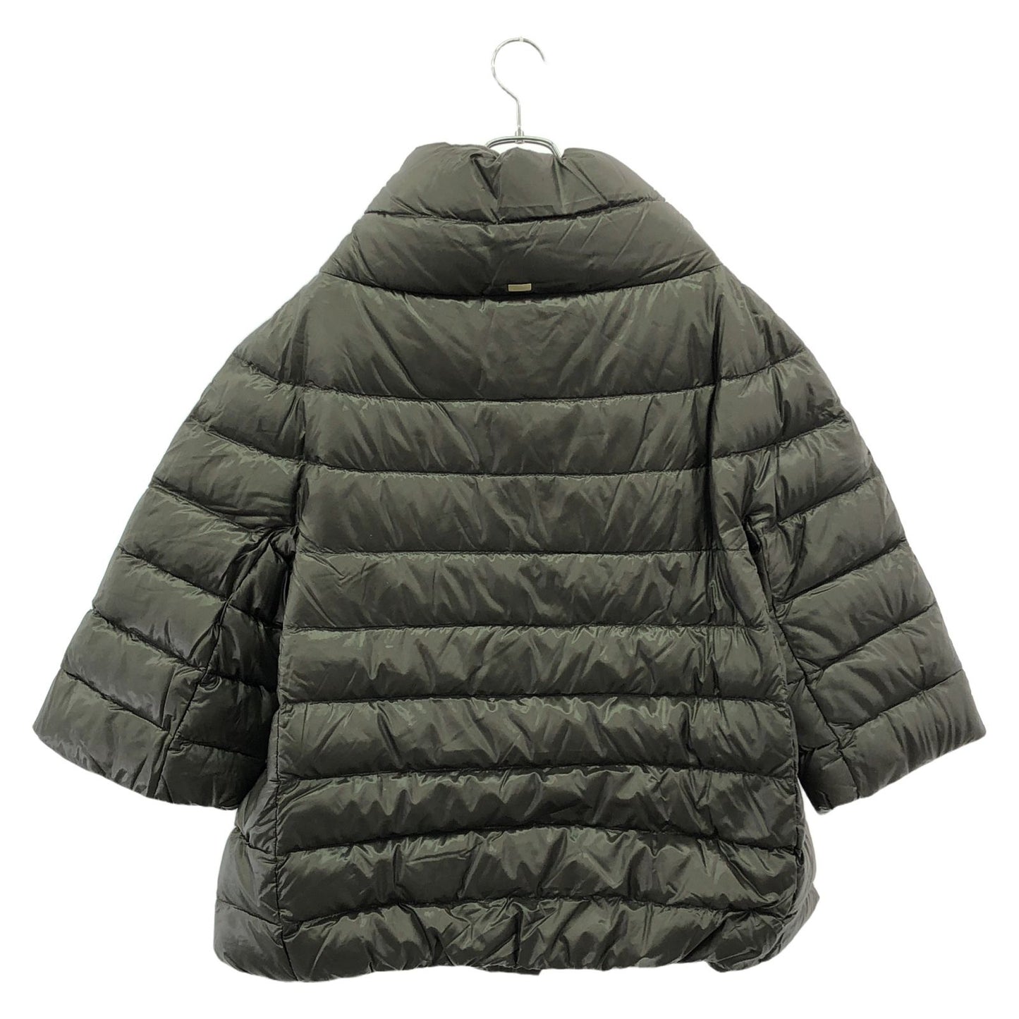 Herno AMINTA Down Cape Jacket in Gray - Exquisite Italian Craftsmanship