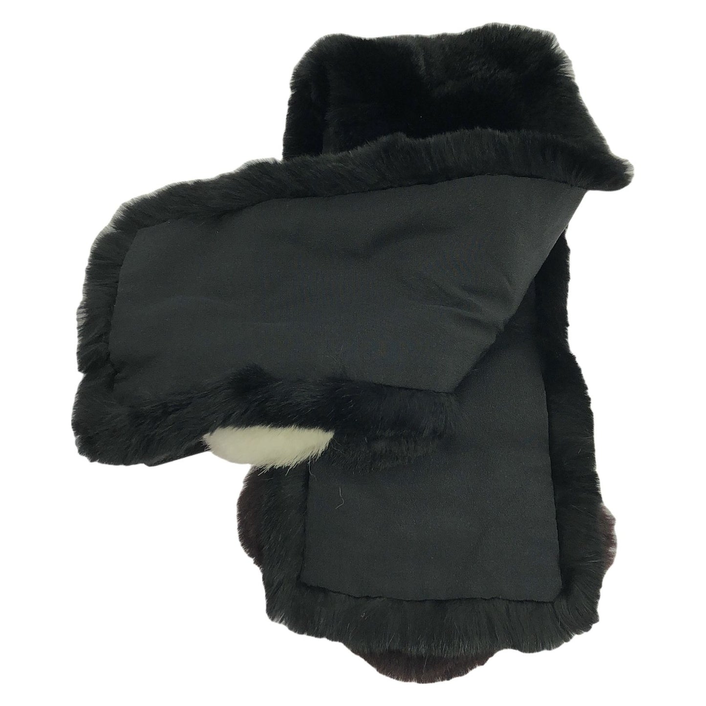 FENDI Black Cashmere Scarf - Timeless Elegance