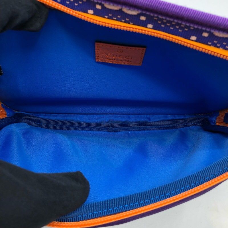 GUCCI GG Nylon Belt Bag - Blue/Purple - Exclusive Luxury Accessory