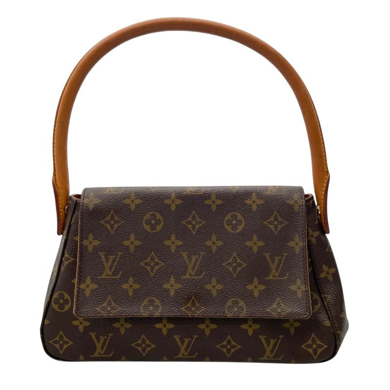 Louis Vuitton Mini Looping M51147 Monogram Canvas Handbag - Brown