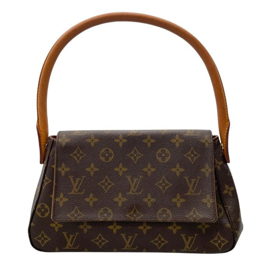 Louis Vuitton Mini Looping M51147 Monogram Canvas Handbag - Brown
