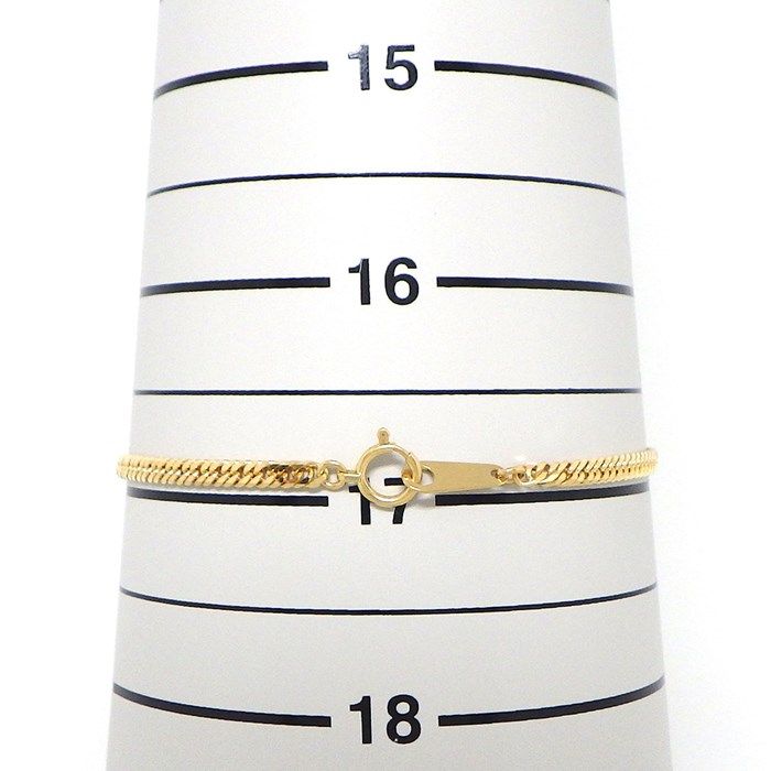 K18YG Double Link Bracelet - Exquisite Japanese Craftsmanship