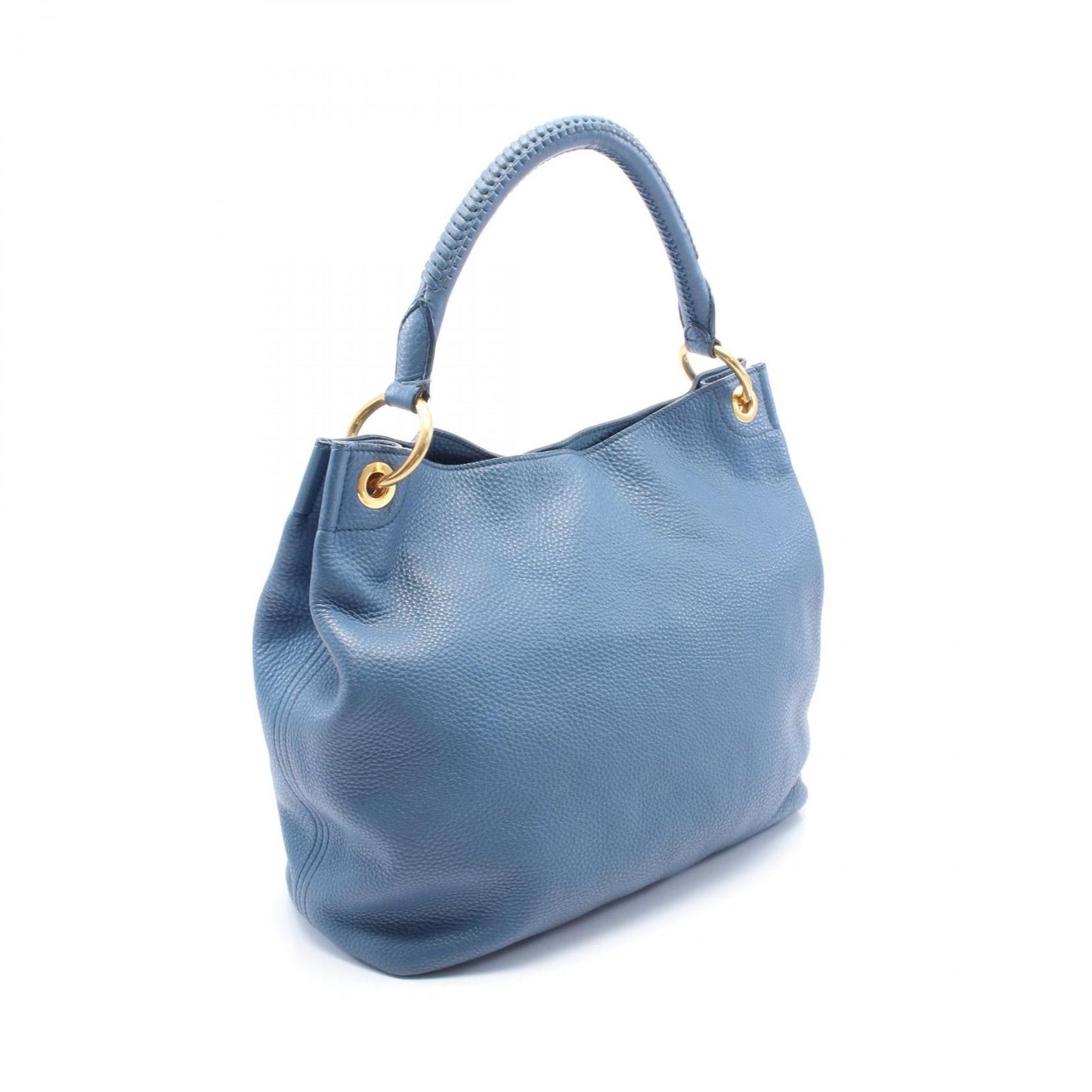 PRADA BR4712 Leather Shoulder Bag in Elegant Blue