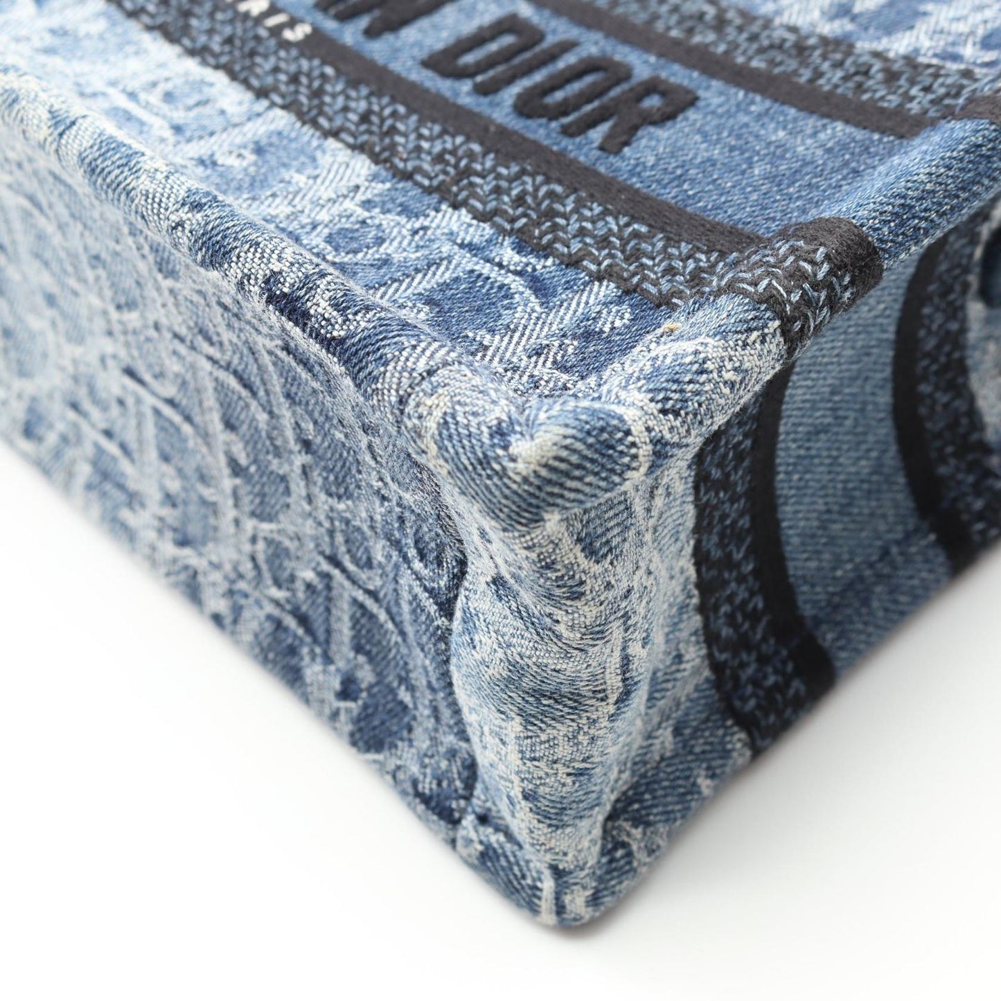 Dior Mini Book Tote Handbag in Denim Blue - Exquisite Craftsmanship