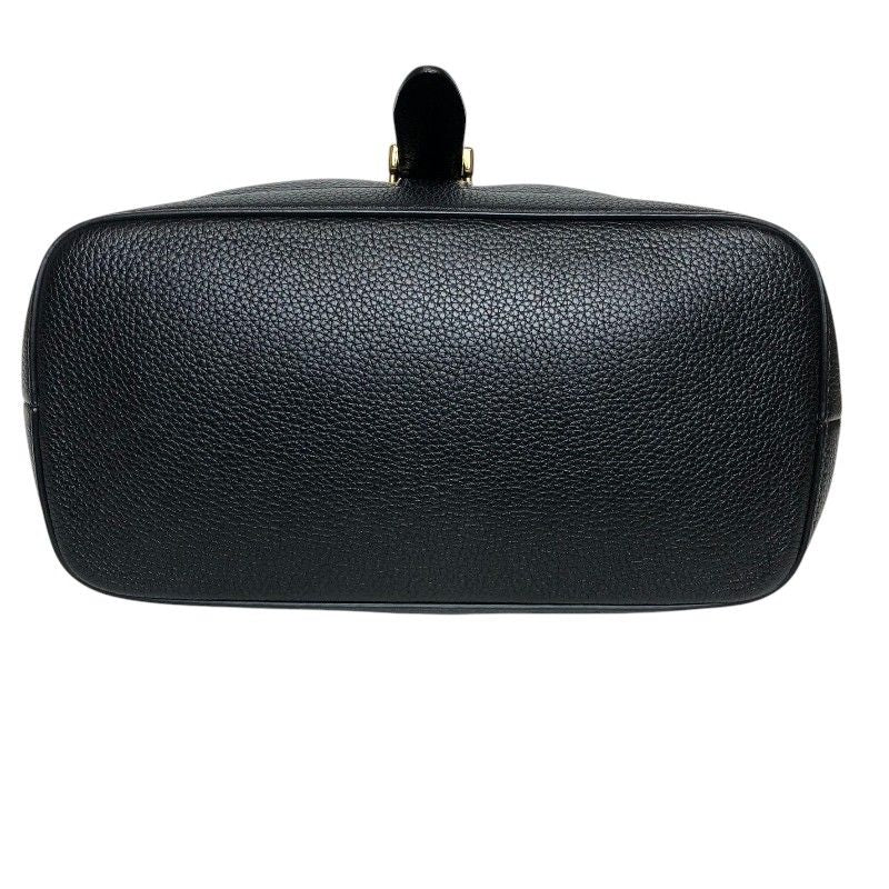 CELINE Black Sis Bucket Bag with Gold Hardware - Timeless Elegance