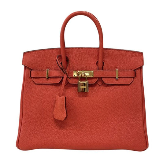 HERMES Birkin 25 Z Stamp Rose Azalee with Gold Hardware