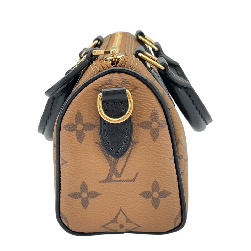 Louis Vuitton Nano Speedy M83688 Monogram Reverse Shoulder Bag