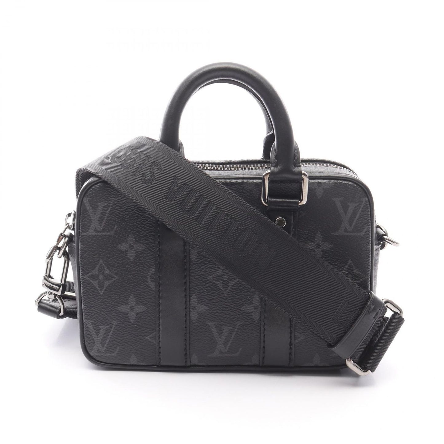 Louis Vuitton Nano PDV Handbag - Black Monogram Eclipse Canvas