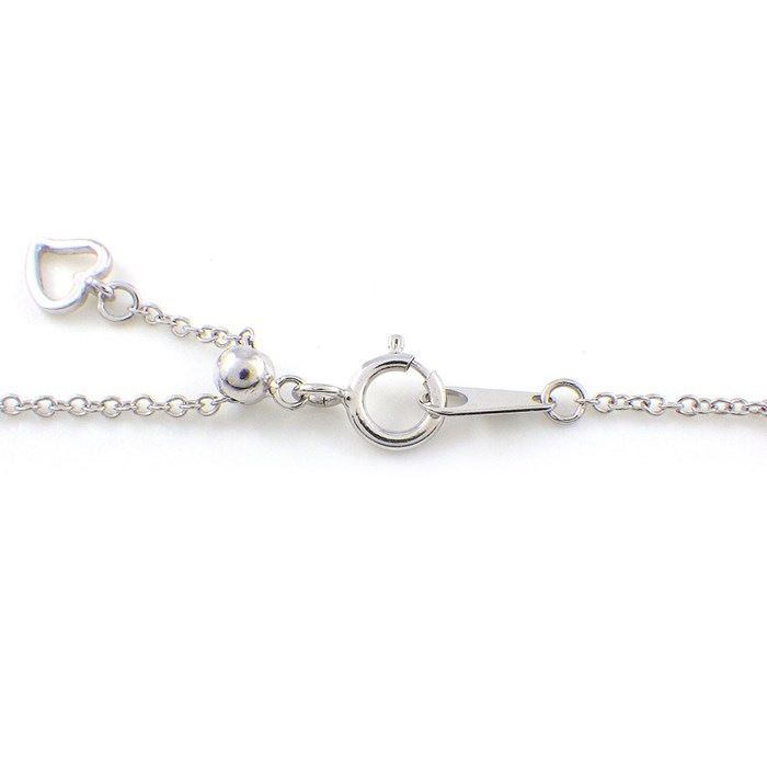 Exquisite Open Heart Diamond Necklace in K18 White Gold - 1.24ct