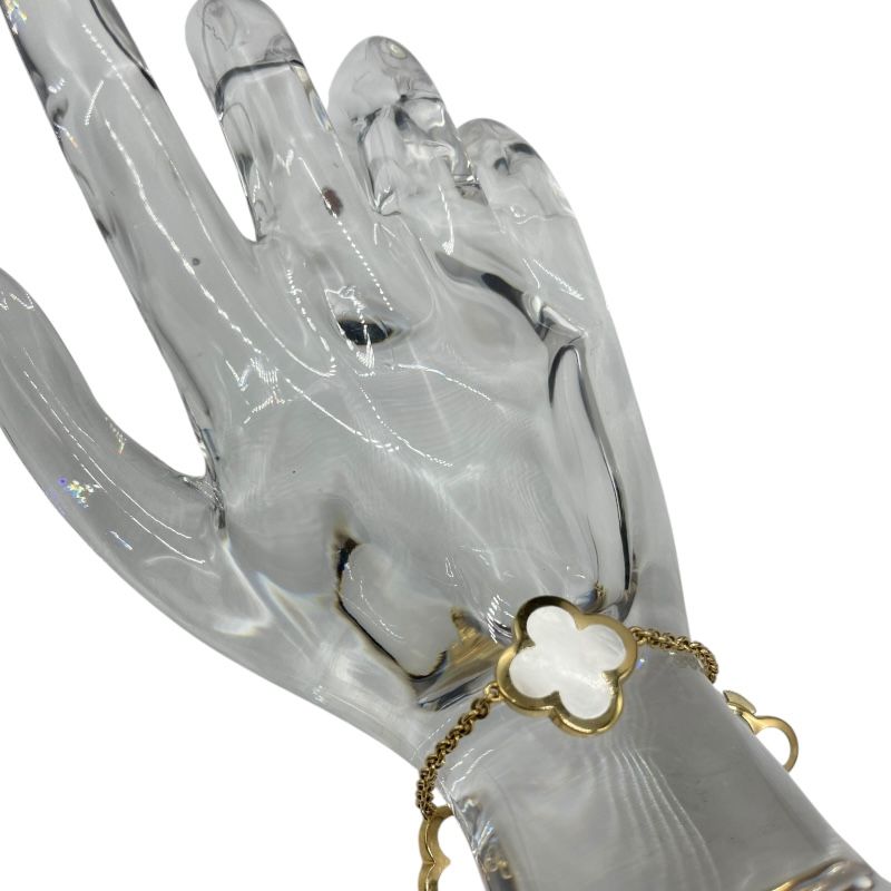 Van Cleef & Arpels Pure Alhambra 4P Motif MOP Bracelet 750YG