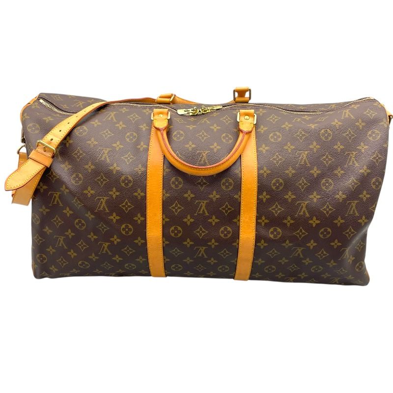 Louis Vuitton Keepall Bandoulière 60 Monogram Brown Unisex Bag