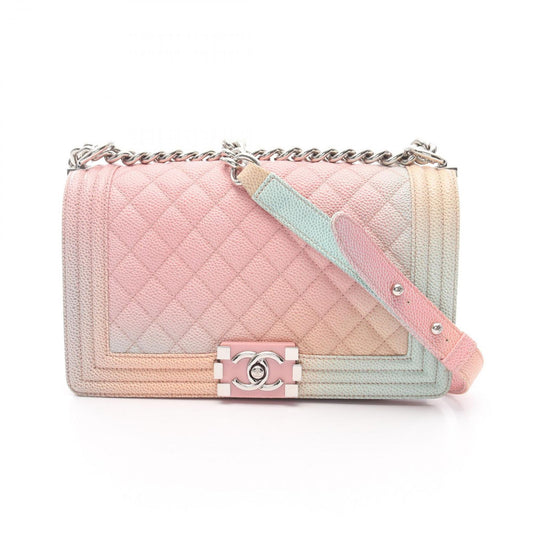 CHANEL Boy Chanel Rainbow Shoulder Bag - Exquisite Caviar Leather